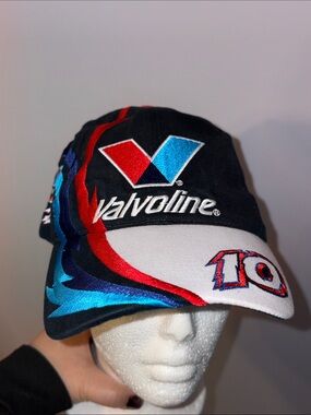 Valvoline Eagle One NASCAR Racing Colorful Embroidered Hat Cap Head Shots